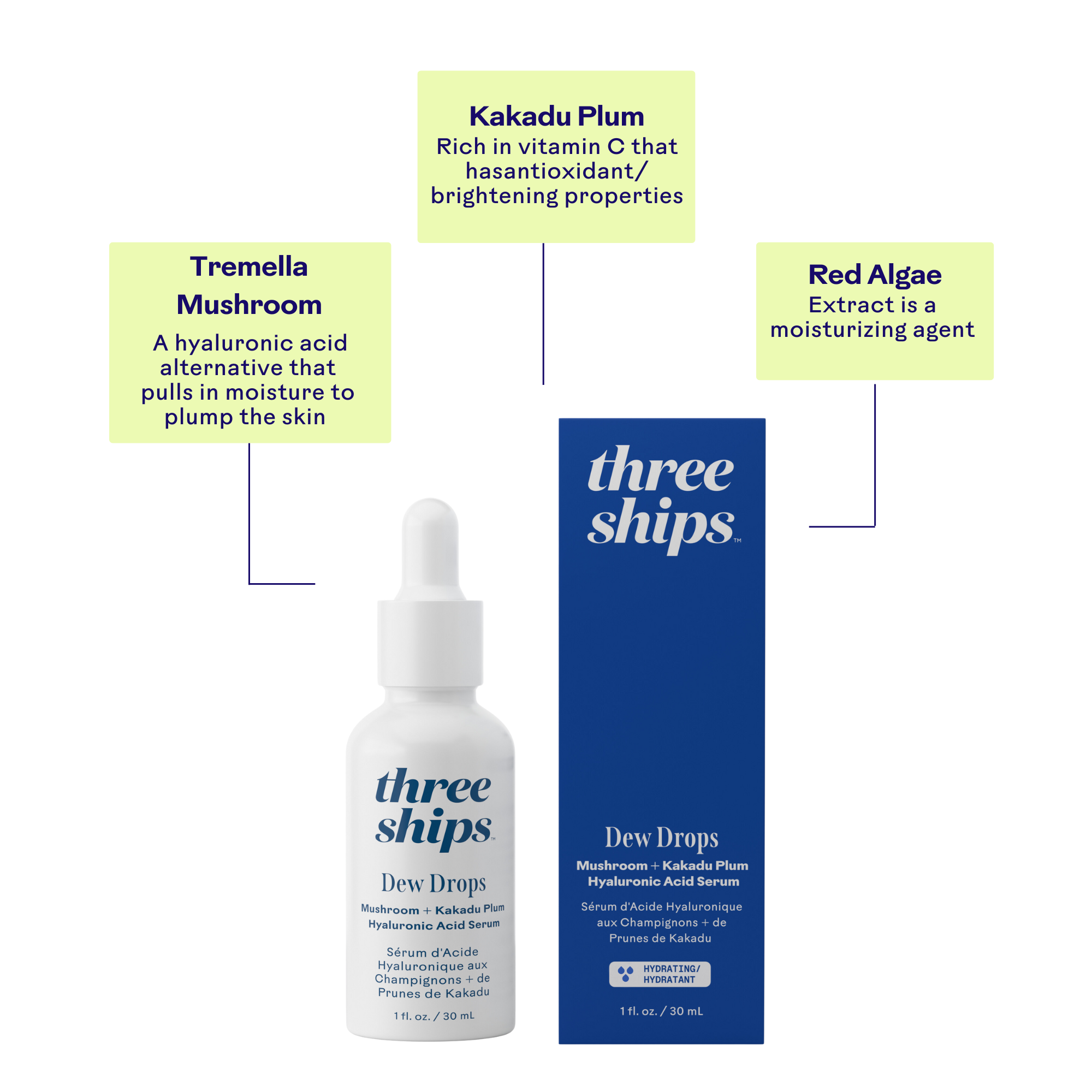 Dew Drops Mushroom Hyaluronic Acid + Vitamin C Serum