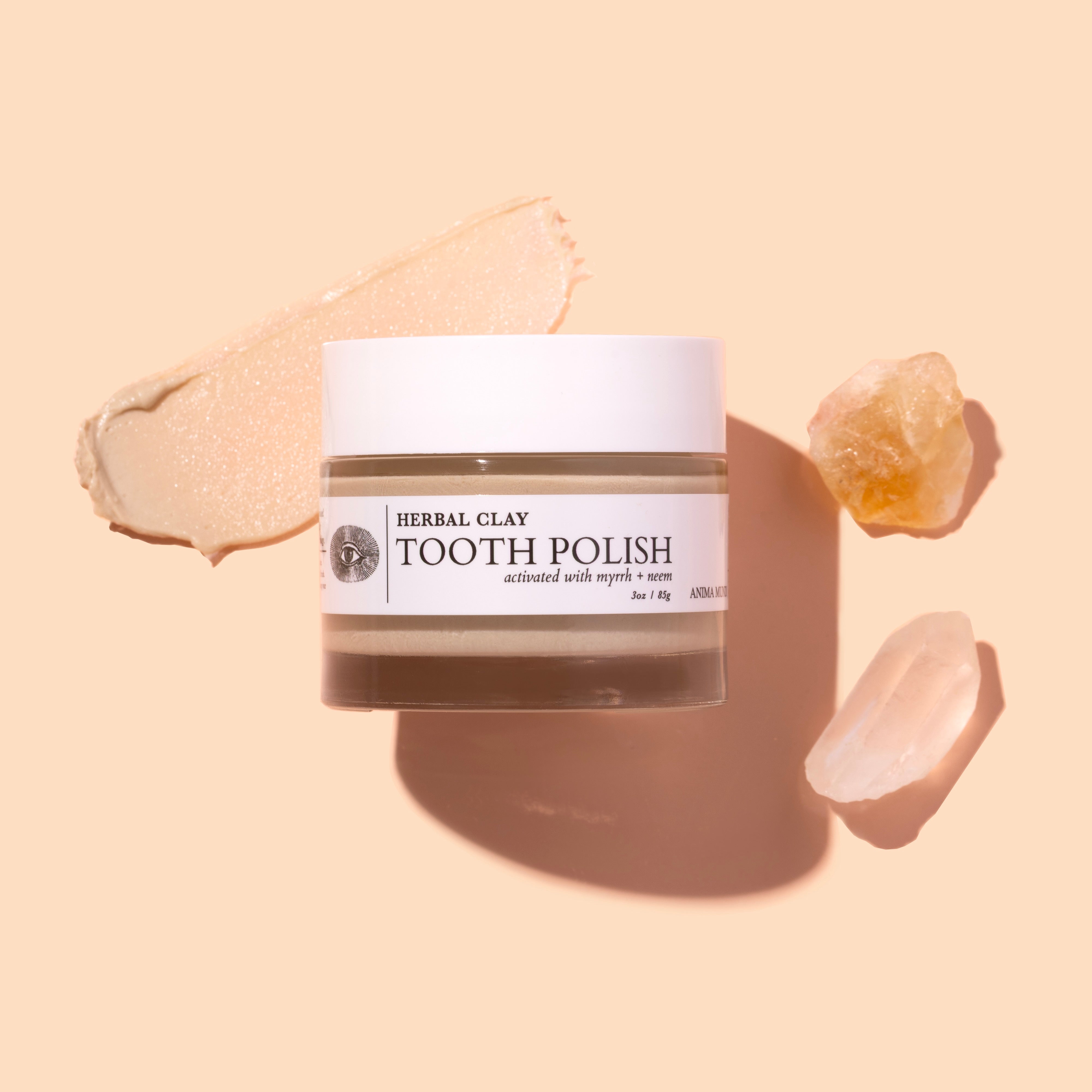 Anima Mundi Herbal Clay Tooth Polish product image with swatch