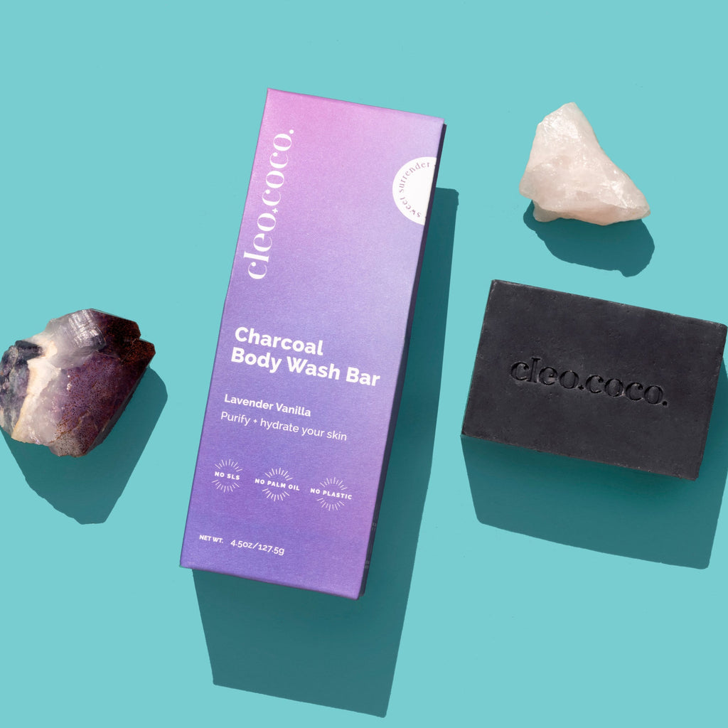 Charcoal Cleanse Face+Body Bar Cleo+Coco