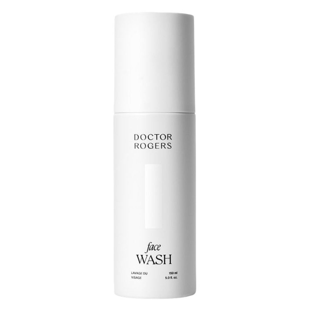 Doctor Rogers | Face Wash | Product Image - face wash white bottle on a white background