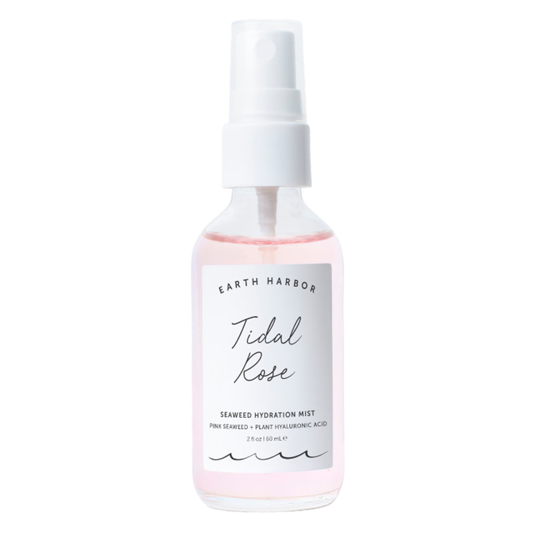 Earth Harbor | Tidal Rose Seaweed Hydration Mist | Product Image - spray bottle on a white background