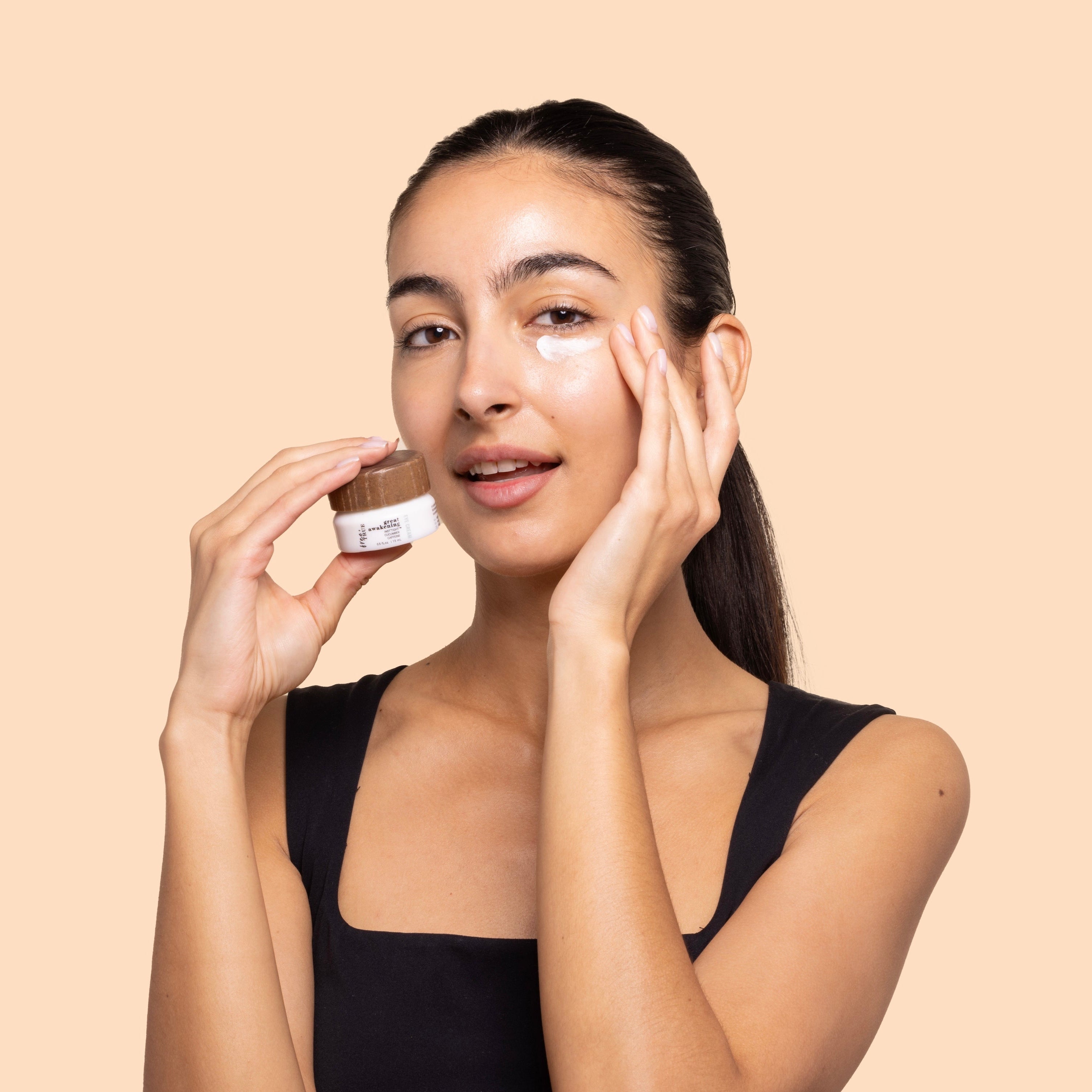 Great Awakening Eye Cream with Model