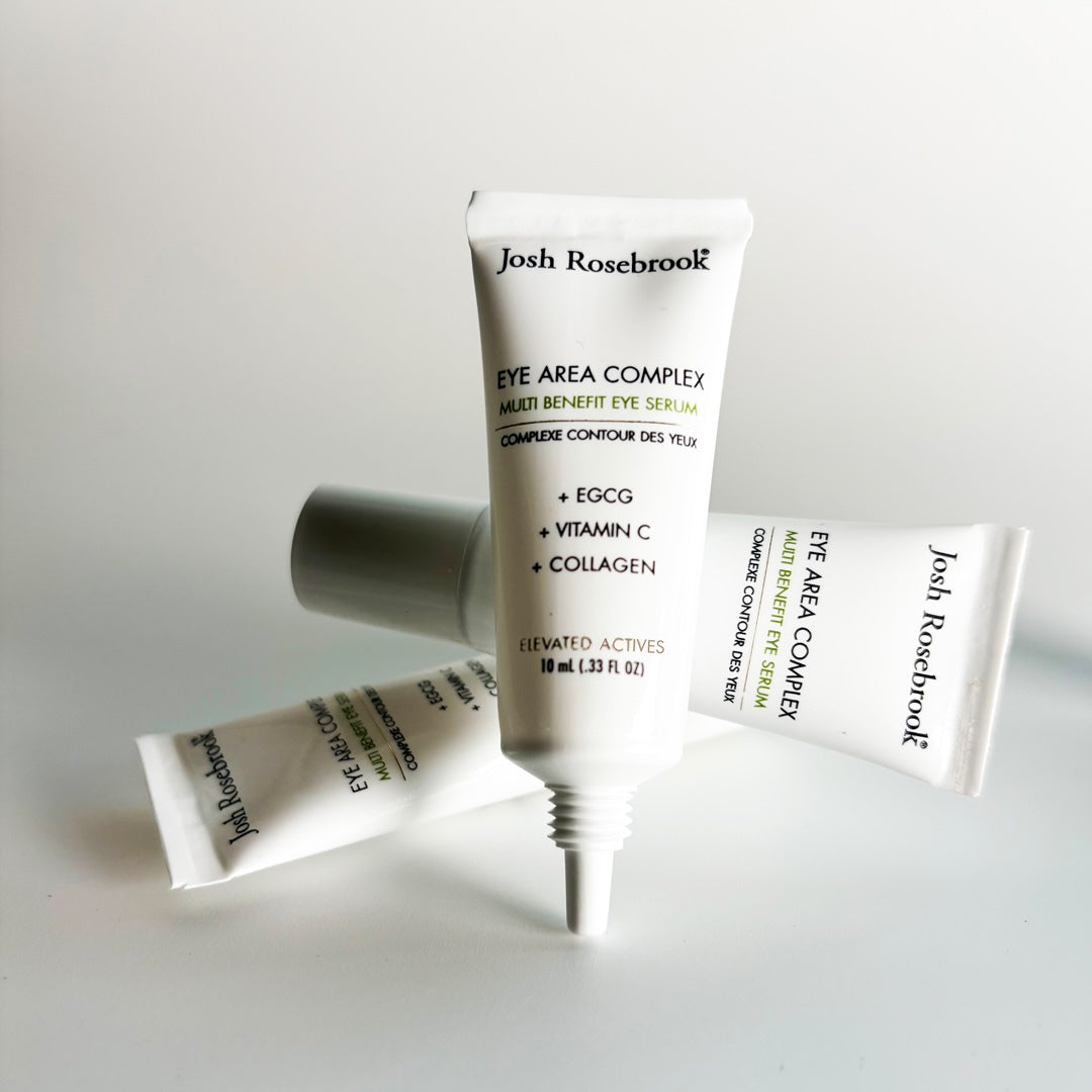 Josh Rosebrook | Eye Area Complex | Multiple Tubes Product Image - tubes arranged on a white surface