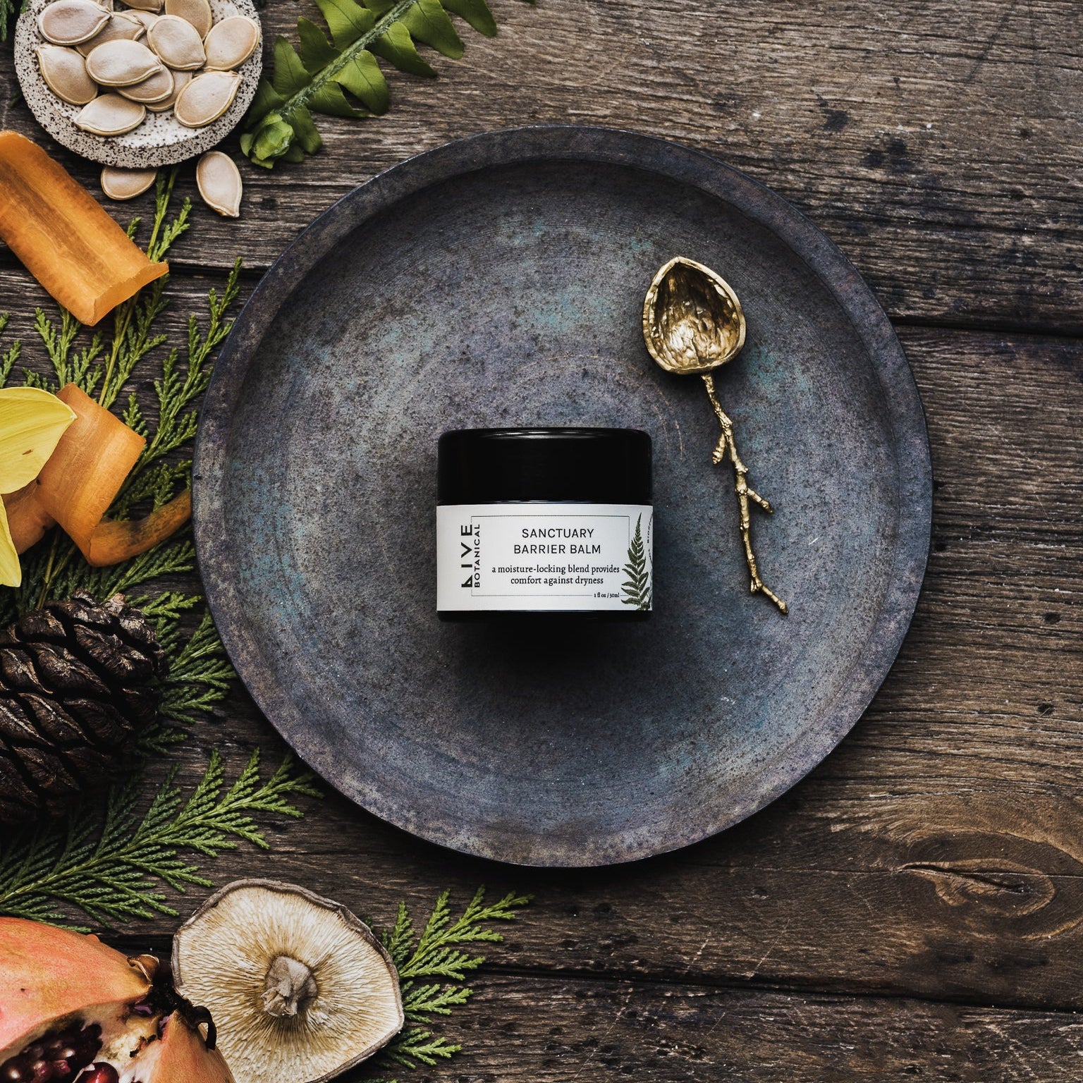 Live Botanical Sanctuary Barrier Balm Styled