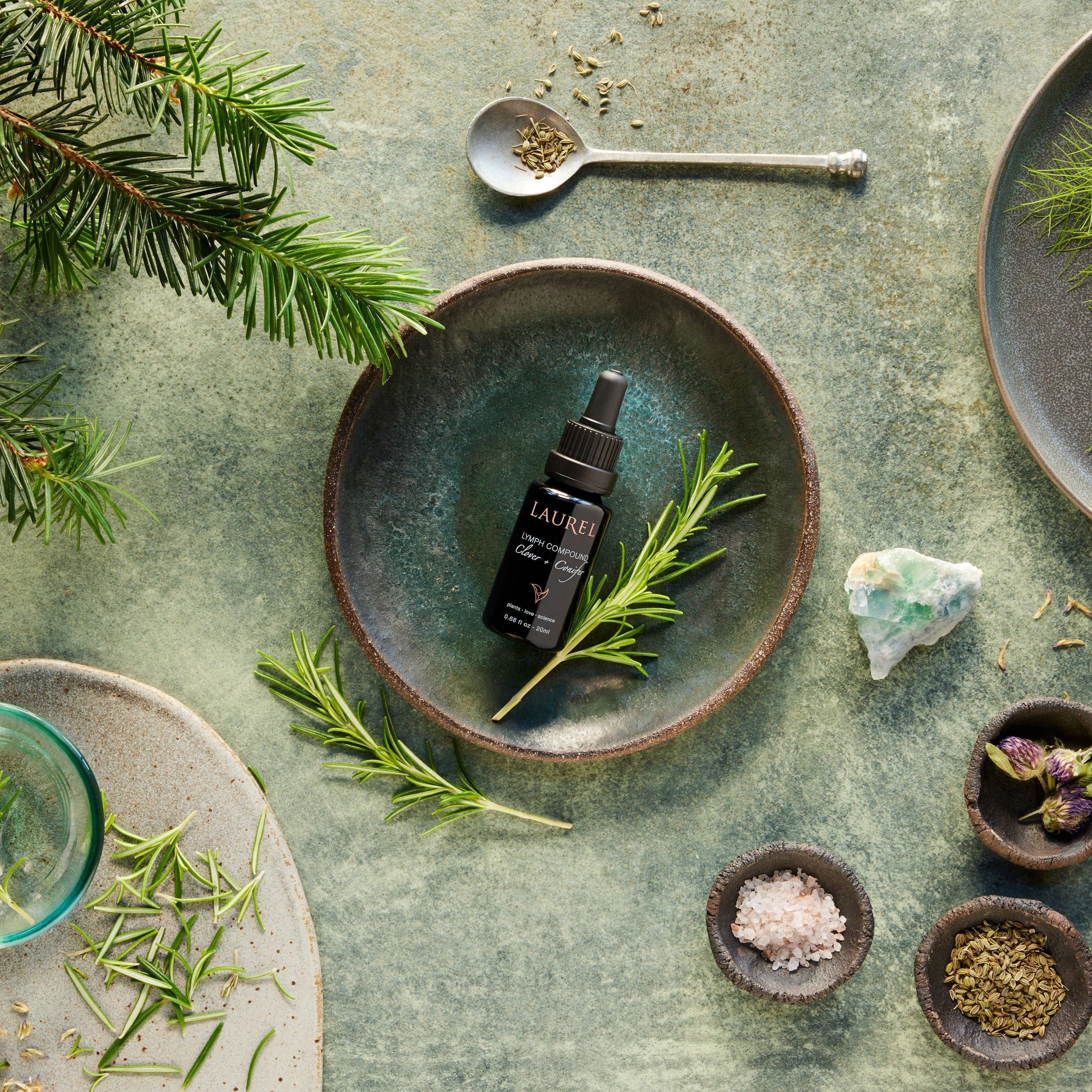 Lymph Compound: Clover + Conifer