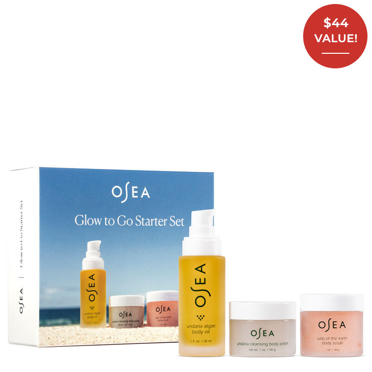 Anti-Aging Starter Set  Face Cleanser, Oil, Moisturizer, Exfoliator + Balm  – OSEA® Malibu