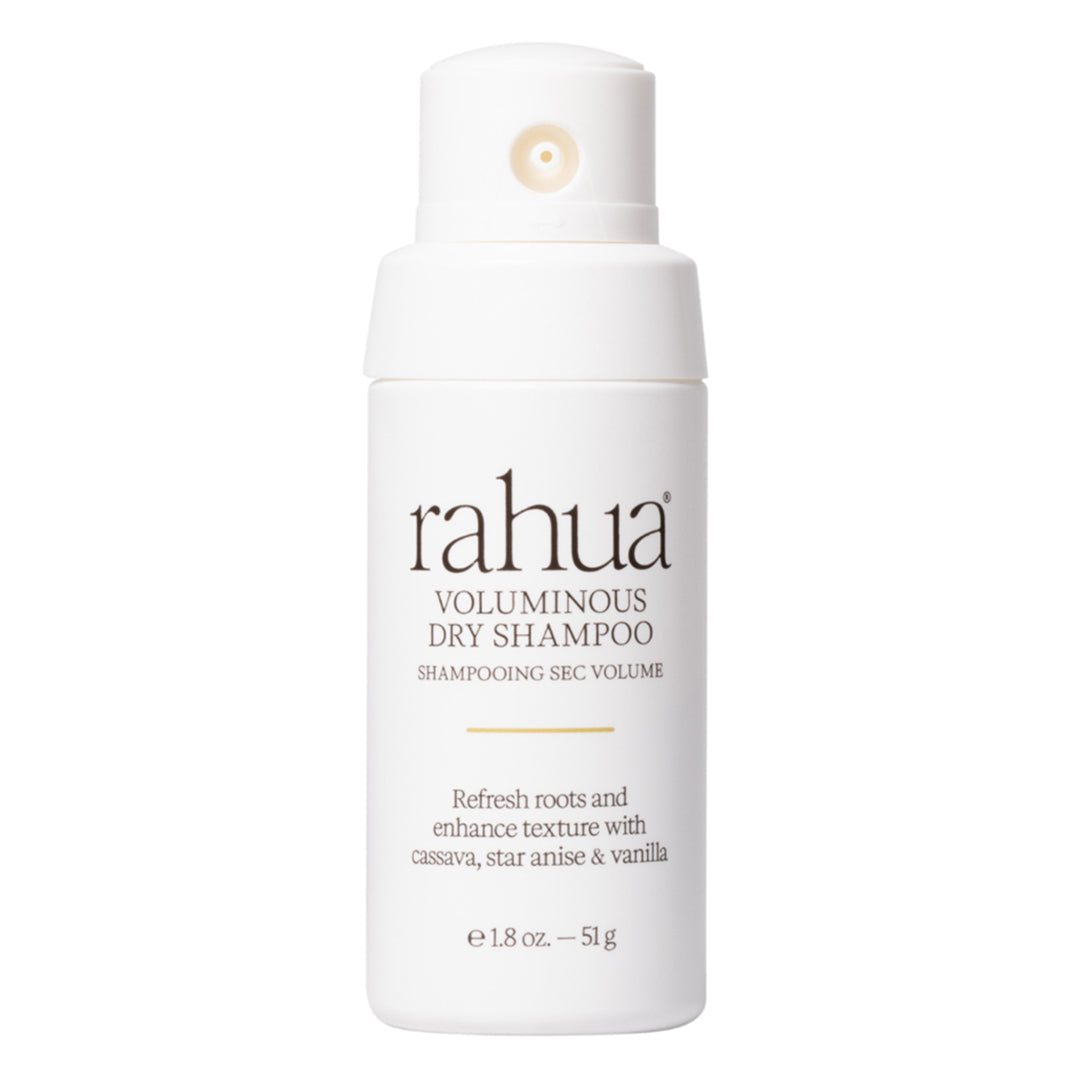 Rahua | Voluminous Dry Shampoo | Product Image - bottle with a pump dispenser displayed against a white background