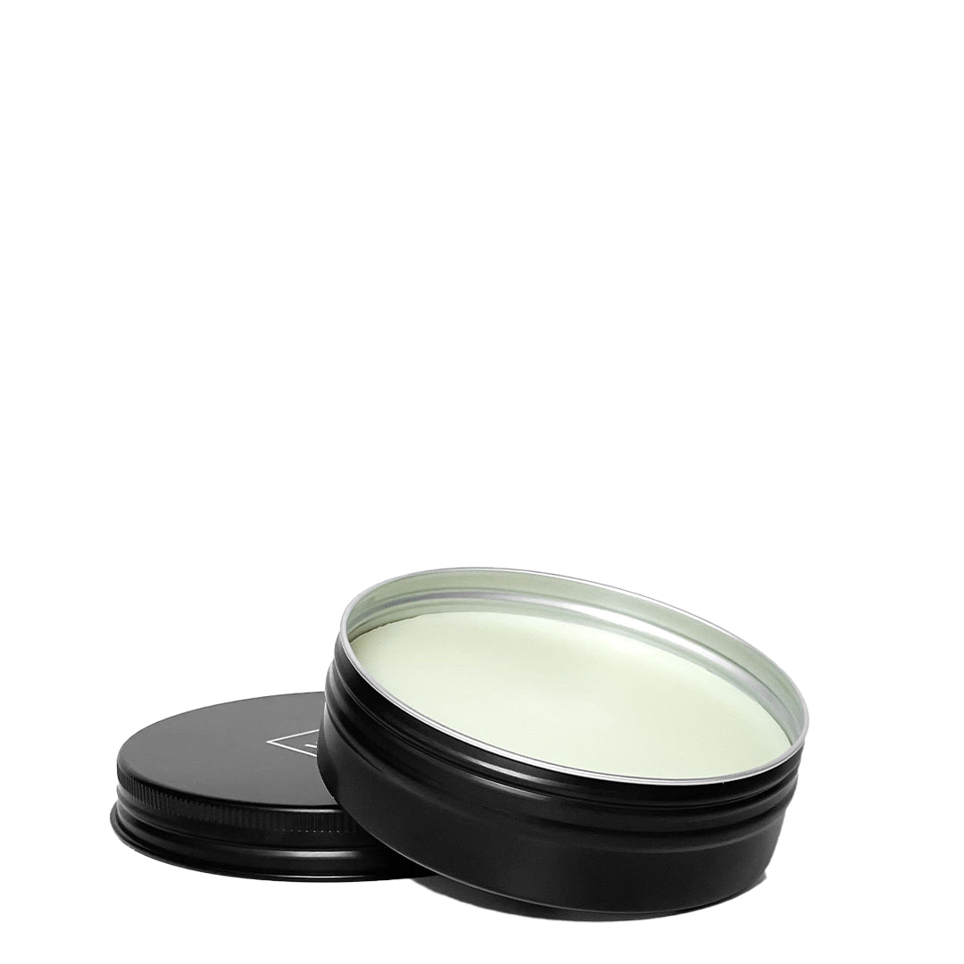 withSimplicity | Brush Cleansing Balm | Product Image - open black tin on a white background