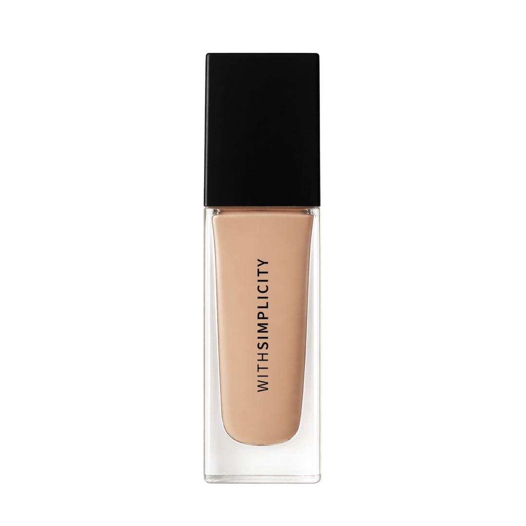 withSimplicity | Liquid Concealers | Willow Shade Product Image - glass bottle with a black cap shown on a white background