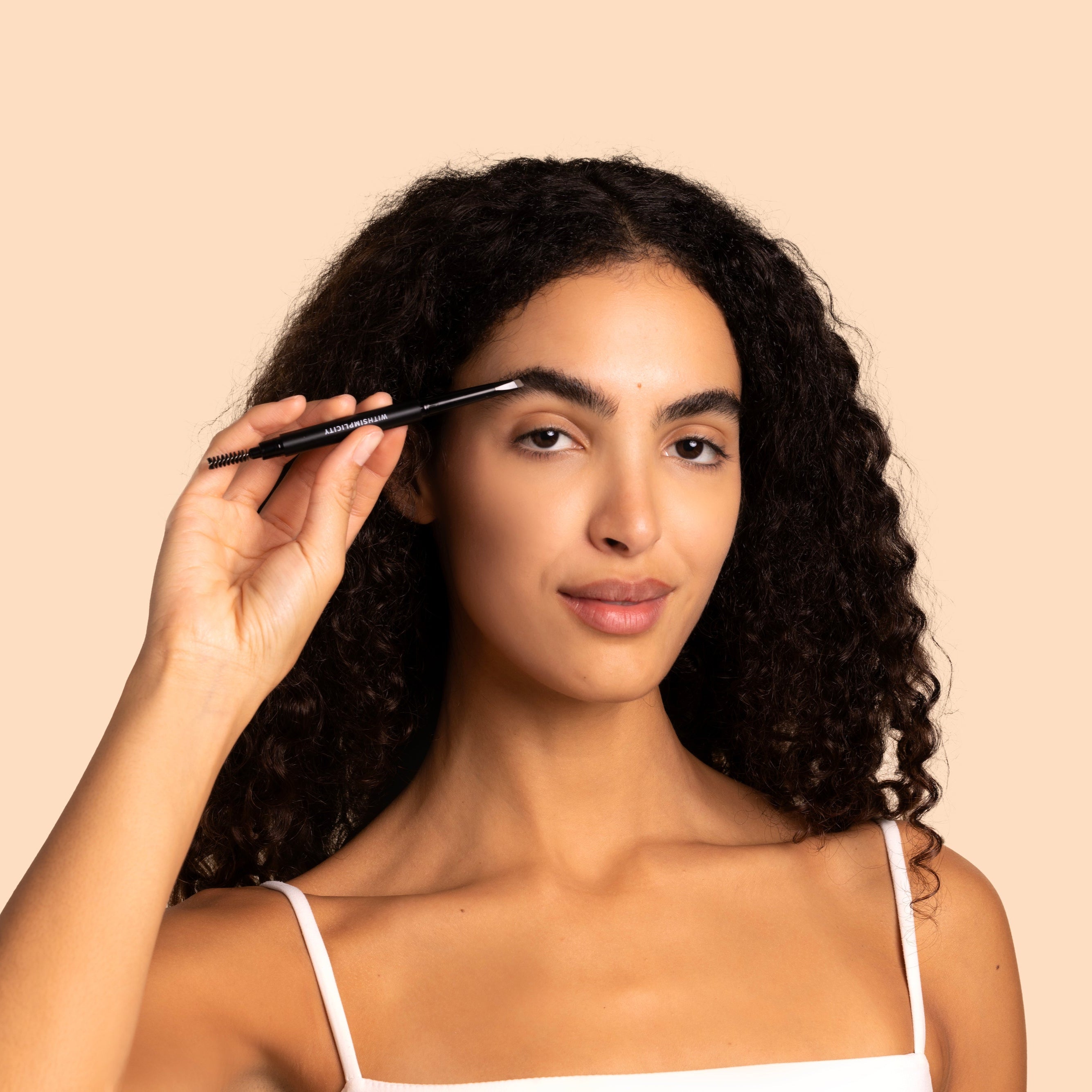 withSimplicity Retractable Brow Pencil on model