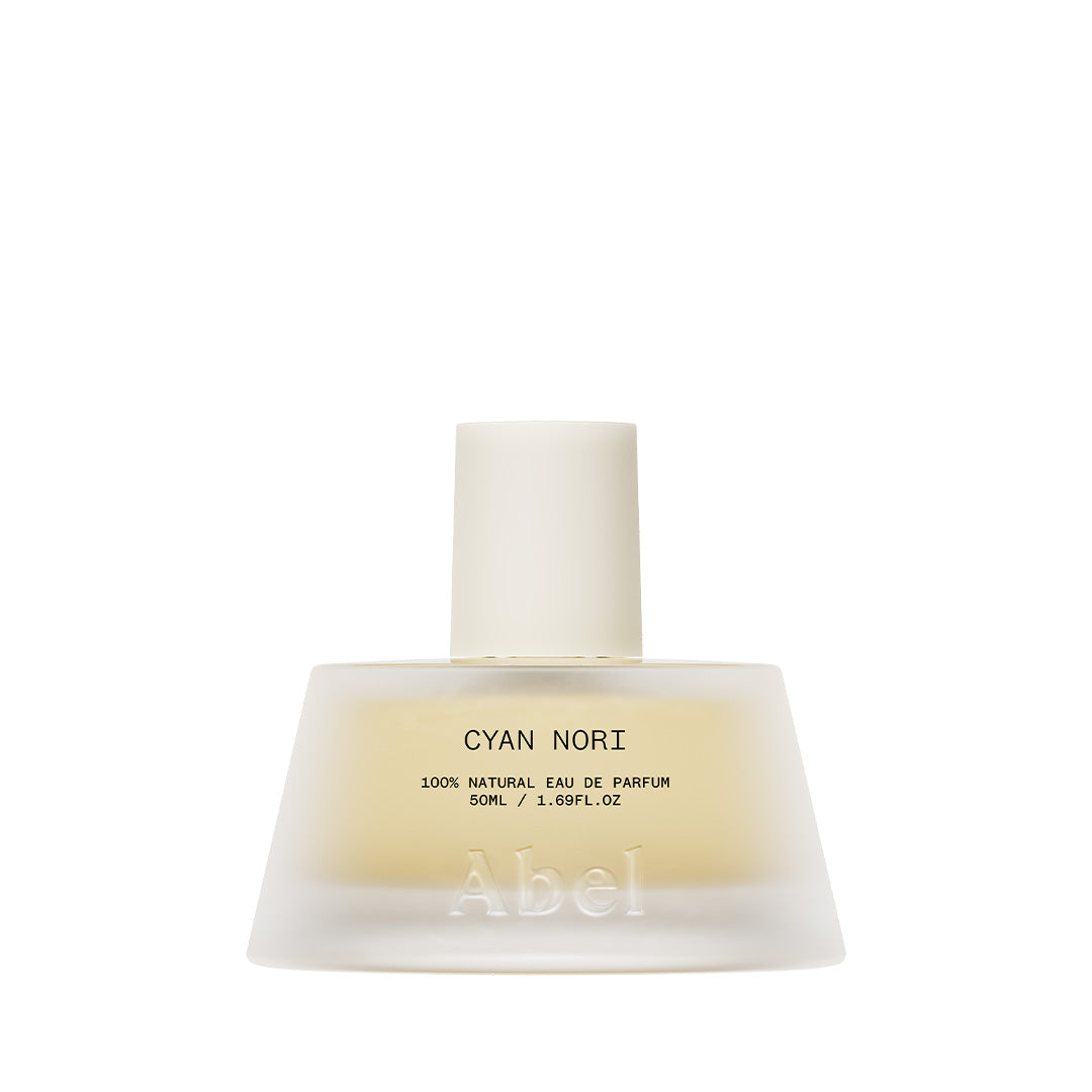 Abel | Cyan Nori 50 ml | Product Image - frosted glass bottle with a white cap on a white background