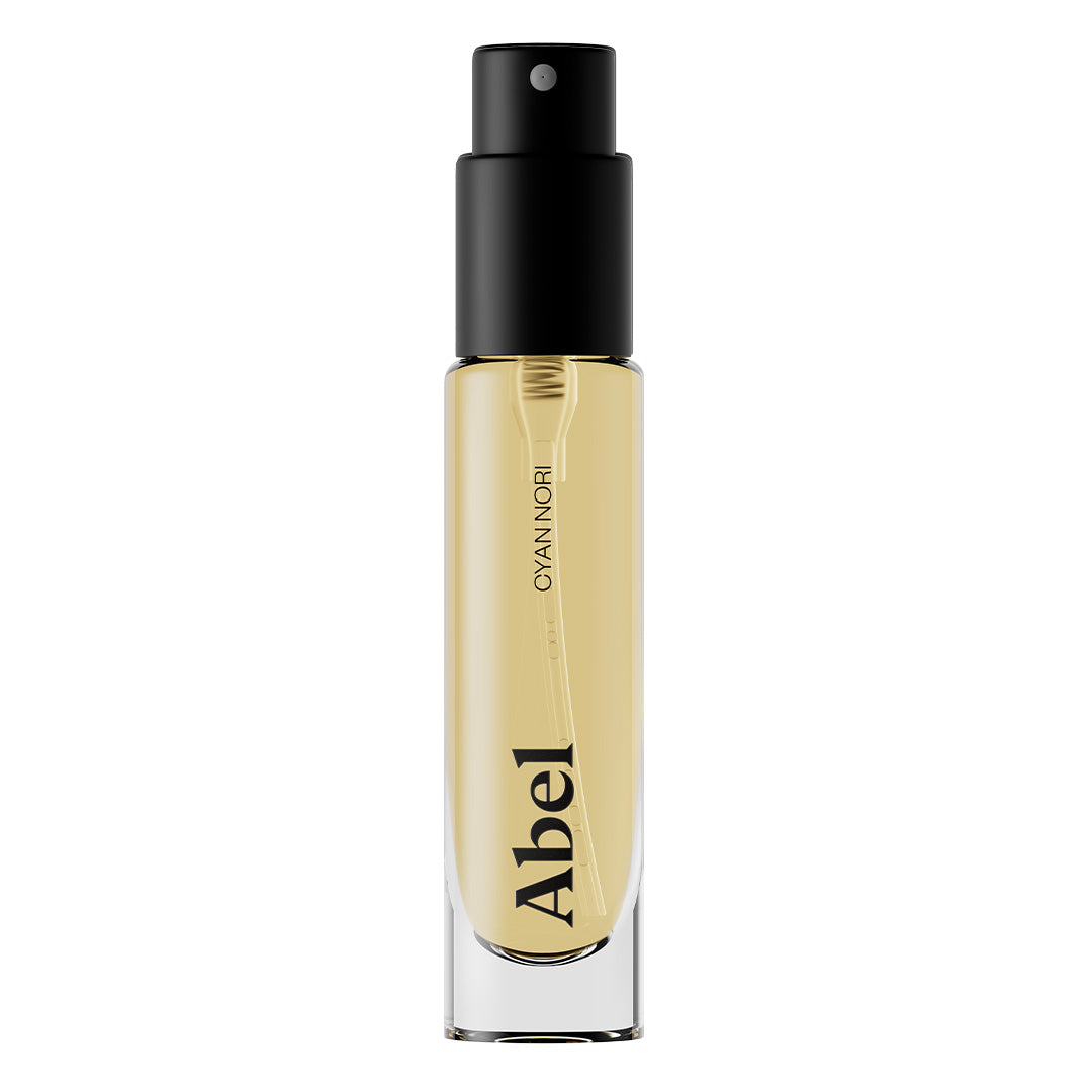 Abel | Cyan Nori 6 ml | Product Image - travel spray with a black cap on a white background