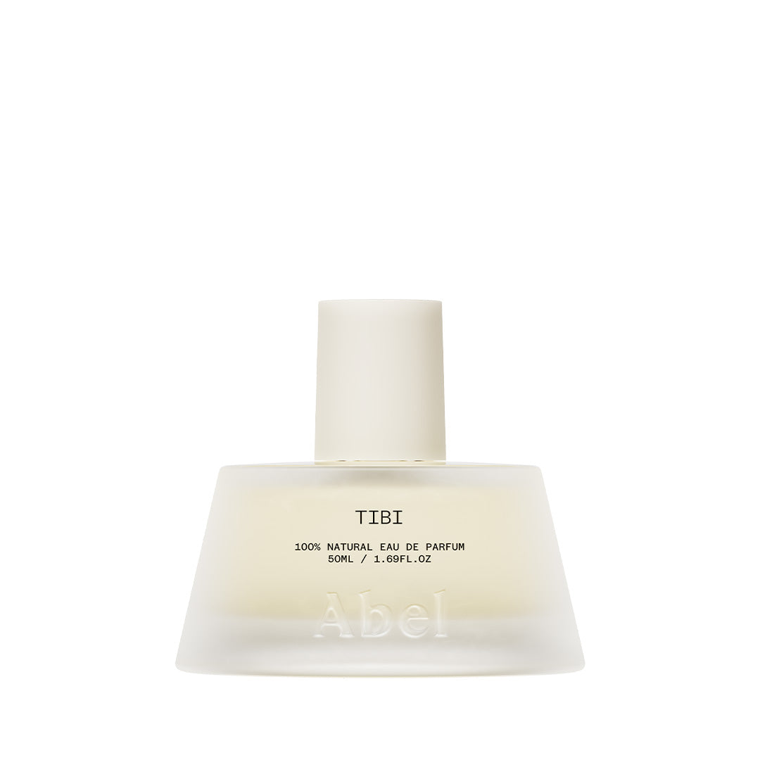 Abel | Tibi 50 ml | Product Image - frosted glass bottle with a cream cap on a white background