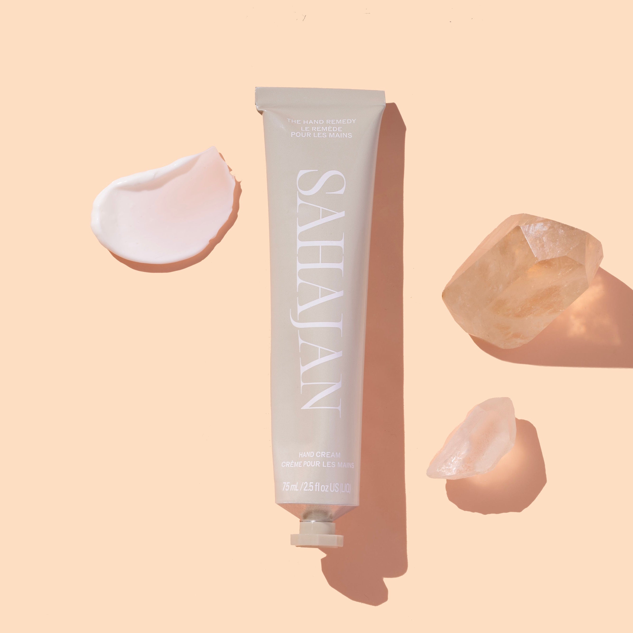 Sahajan The Hand Remedy flat lay with product swatch