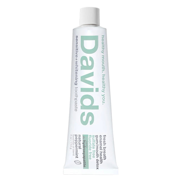 Davids Natural Toothpaste | Sensitive+Whitening Nano