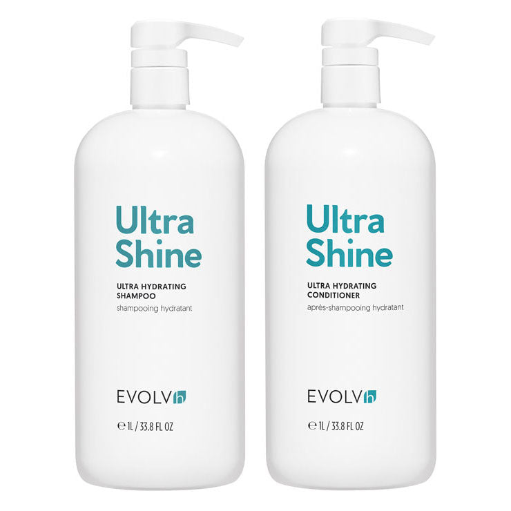 UltraShine Moisture Shampoo + Conditioner Liter Duo