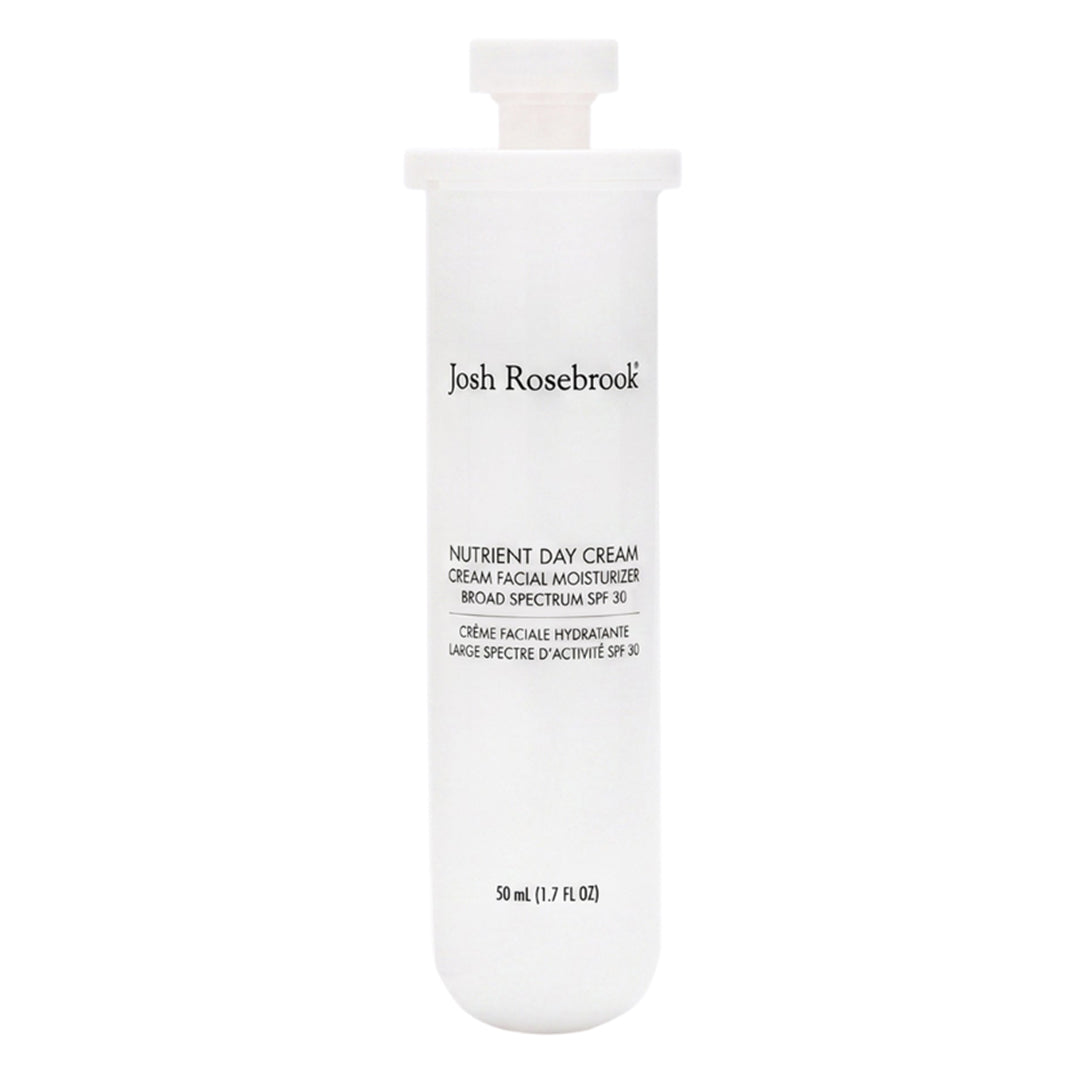 Josh Rosebrook | Nutrient Day Cream with SPF 30 50 ml Refill | Product Image - refill cartridge with black text on a white background