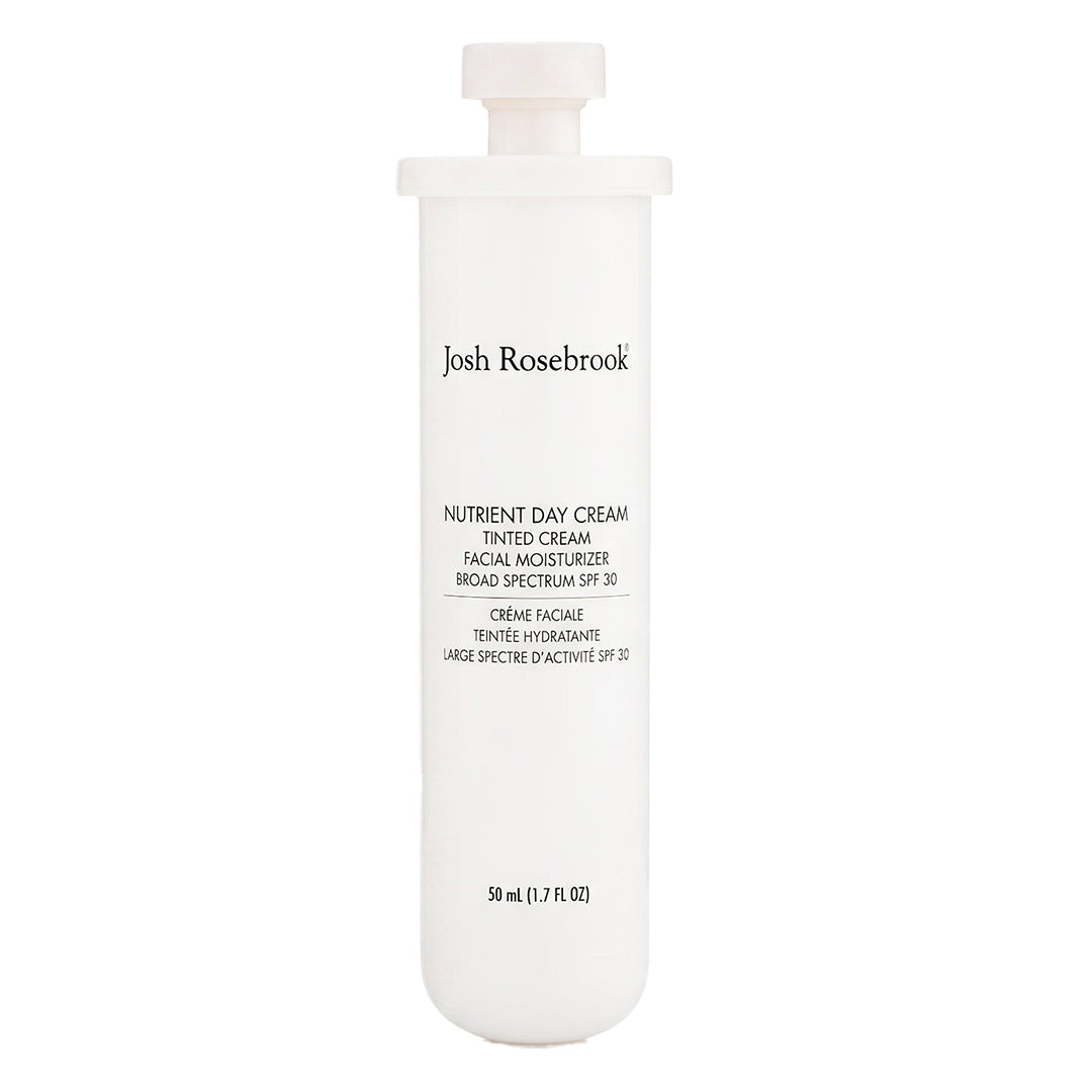 Josh Rosebrook | Tinted Nutrient Day Cream SPF 30 50 ml Refill | Product Image - refill cartridge with black and text on a white background