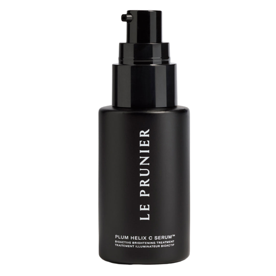 Le Prunier | Plum Helix C Serum | Product Image - black pump bottle on a white background