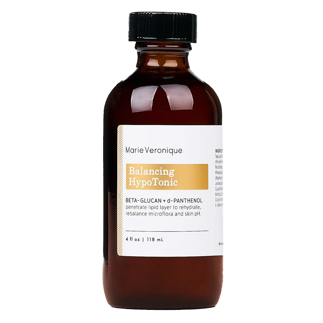 Marie Veronique | Balancing HypoTonic 4 oz | Product Image - amber glass bottle with a black cap and white label on a white background