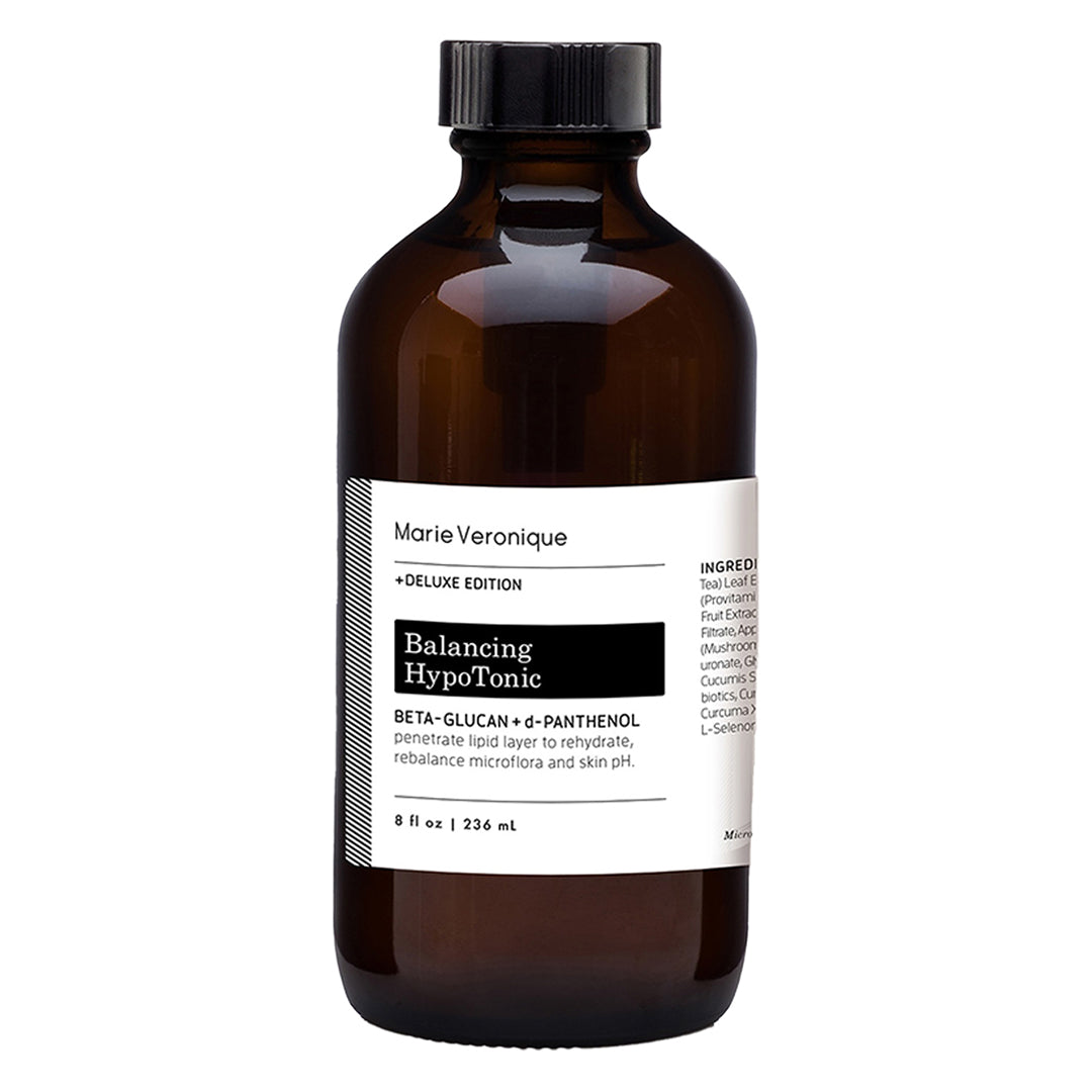 Marie Veronique | Balancing HypoTonic 8 oz | Product Image - amber glass bottle with a black cap and white label on a white background
