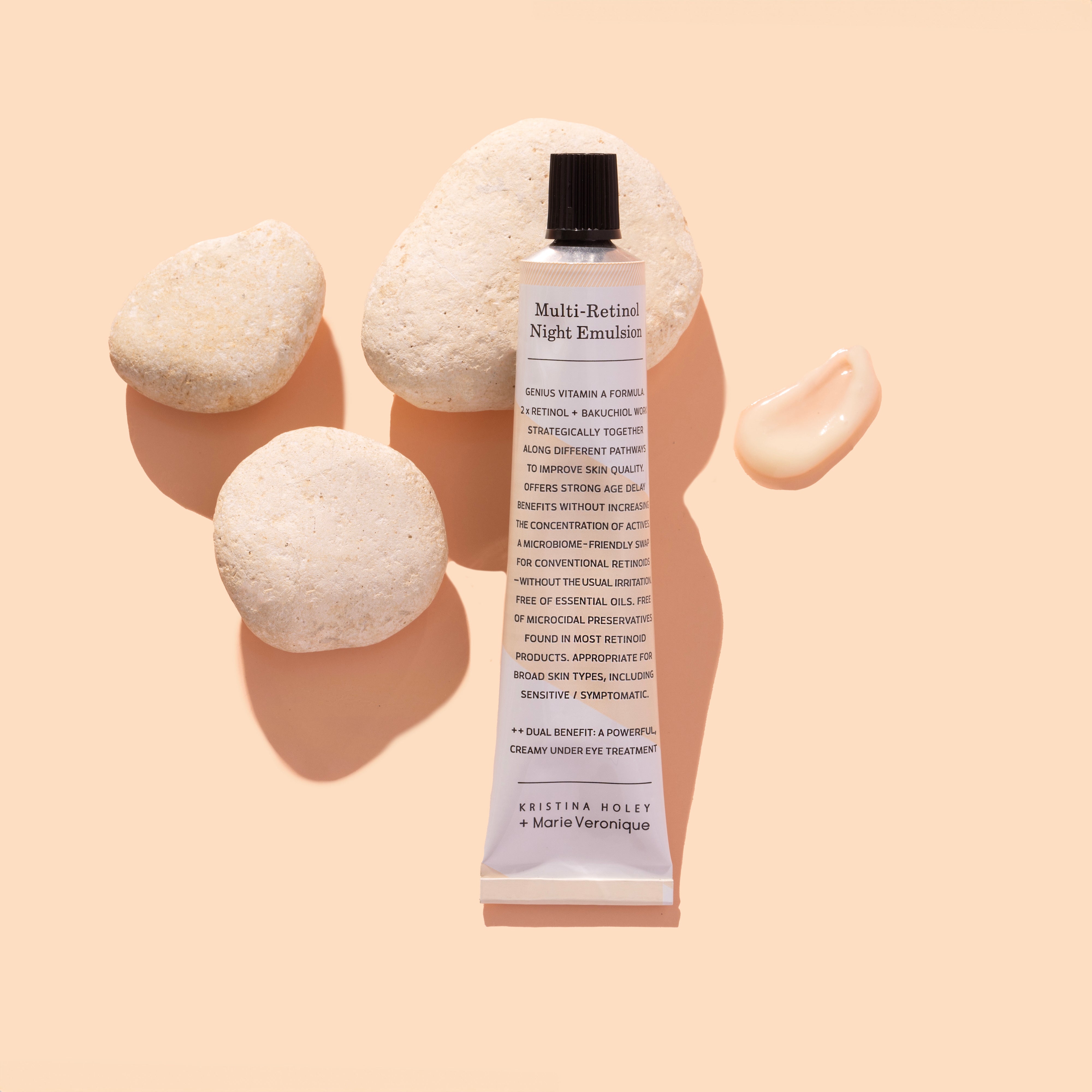 Marie Veronique Multi-Retinol NIght Emulsion with swatch