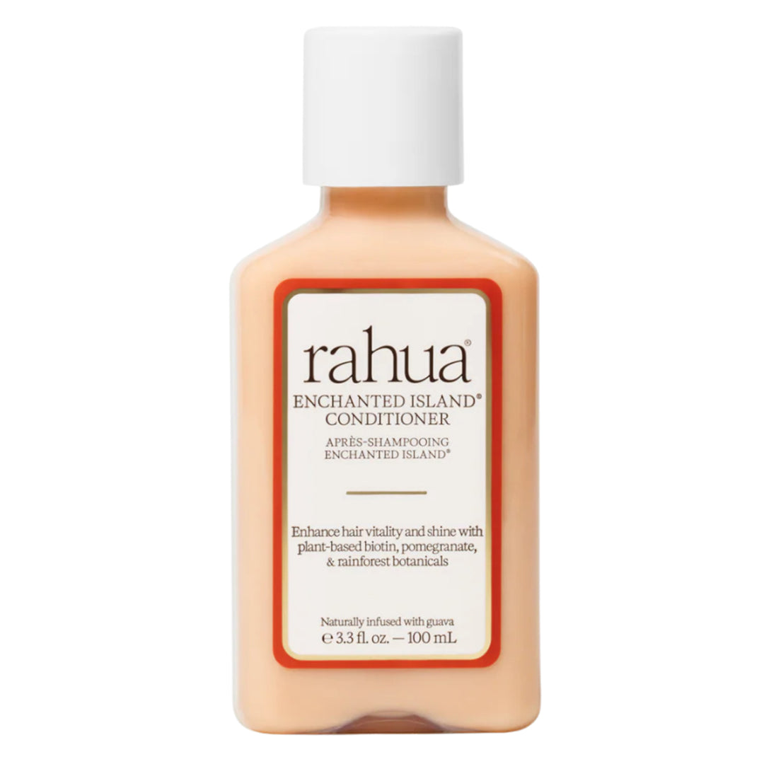 Rahua | Enchanted Island Conditioner 100 ml | Product Image - travel-size bottle with a white cap on a white background
