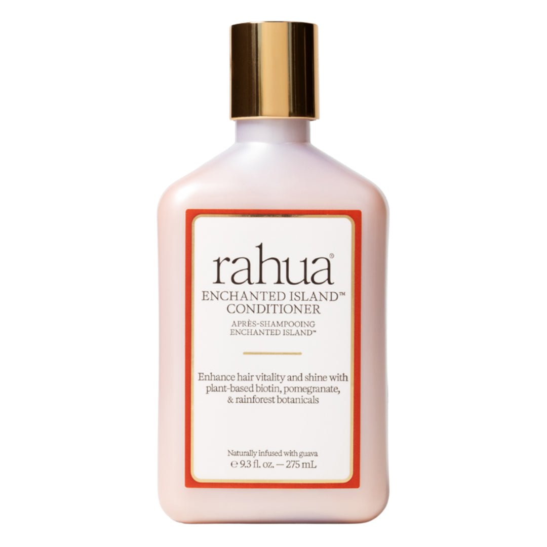 Rahua | Enchanted Island Conditioner | Product Image - bottle with a gold cap on a white background