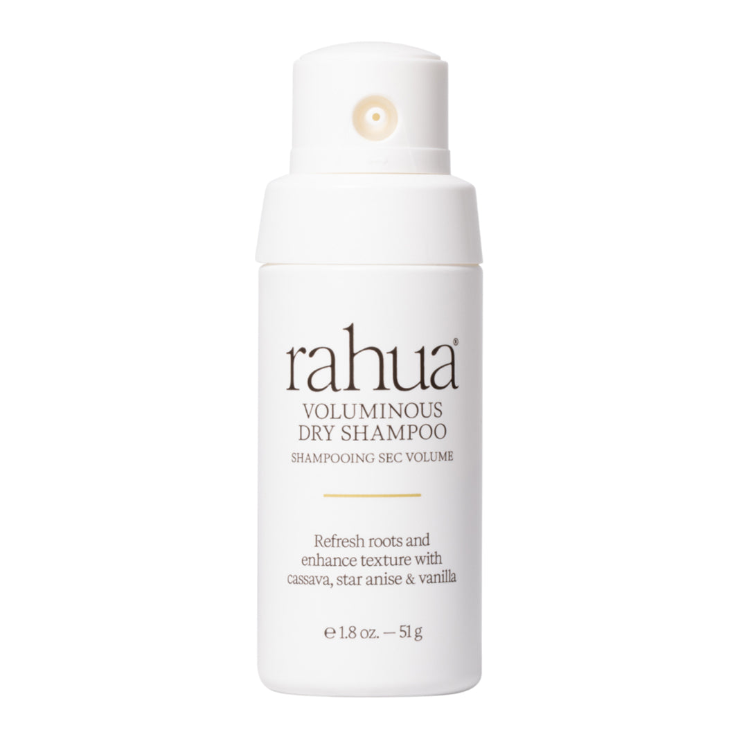 Rahua | Voluminous Dry Shampoo | Product Image - bottle with a pump dispenser displayed against a white background