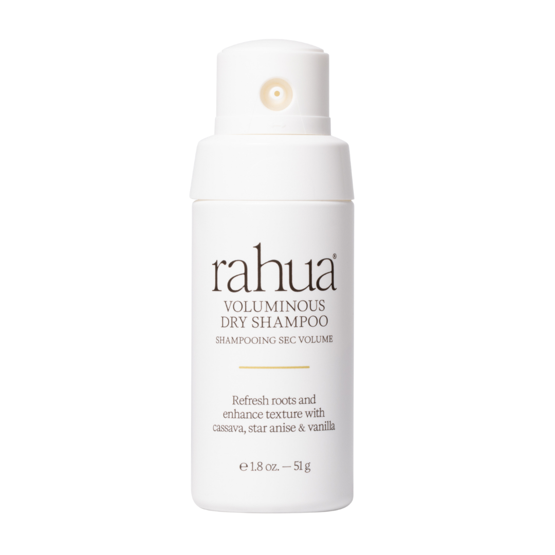 Rahua | Voluminous Dry Shampoo | Product Image - bottle with a pump dispenser displayed against a white background
