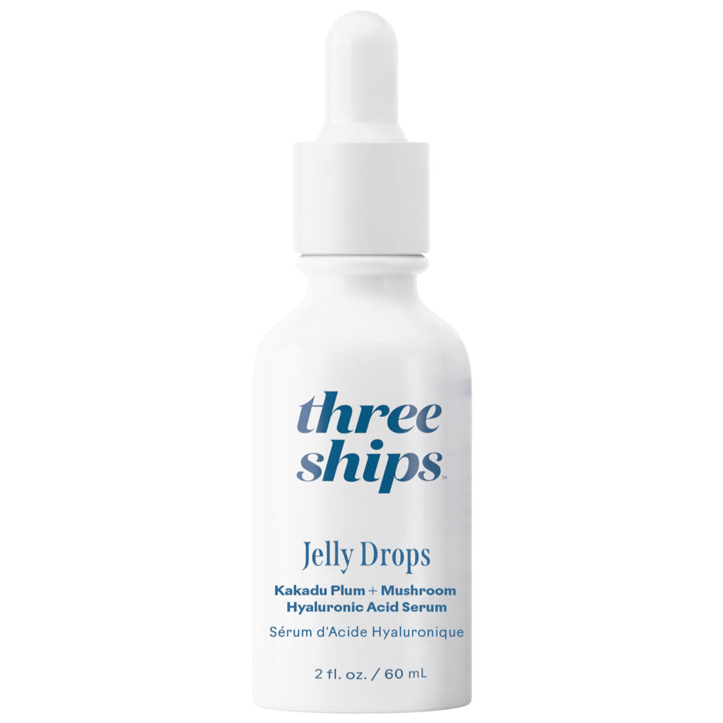 Three Ships Jelly Drops bottle on a white background