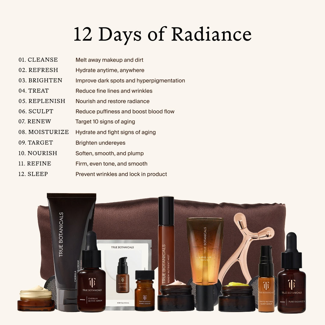 True Botanicals | Advent Calendar | Collection Image - 12 Days of Radiance skincare and beauty collection
