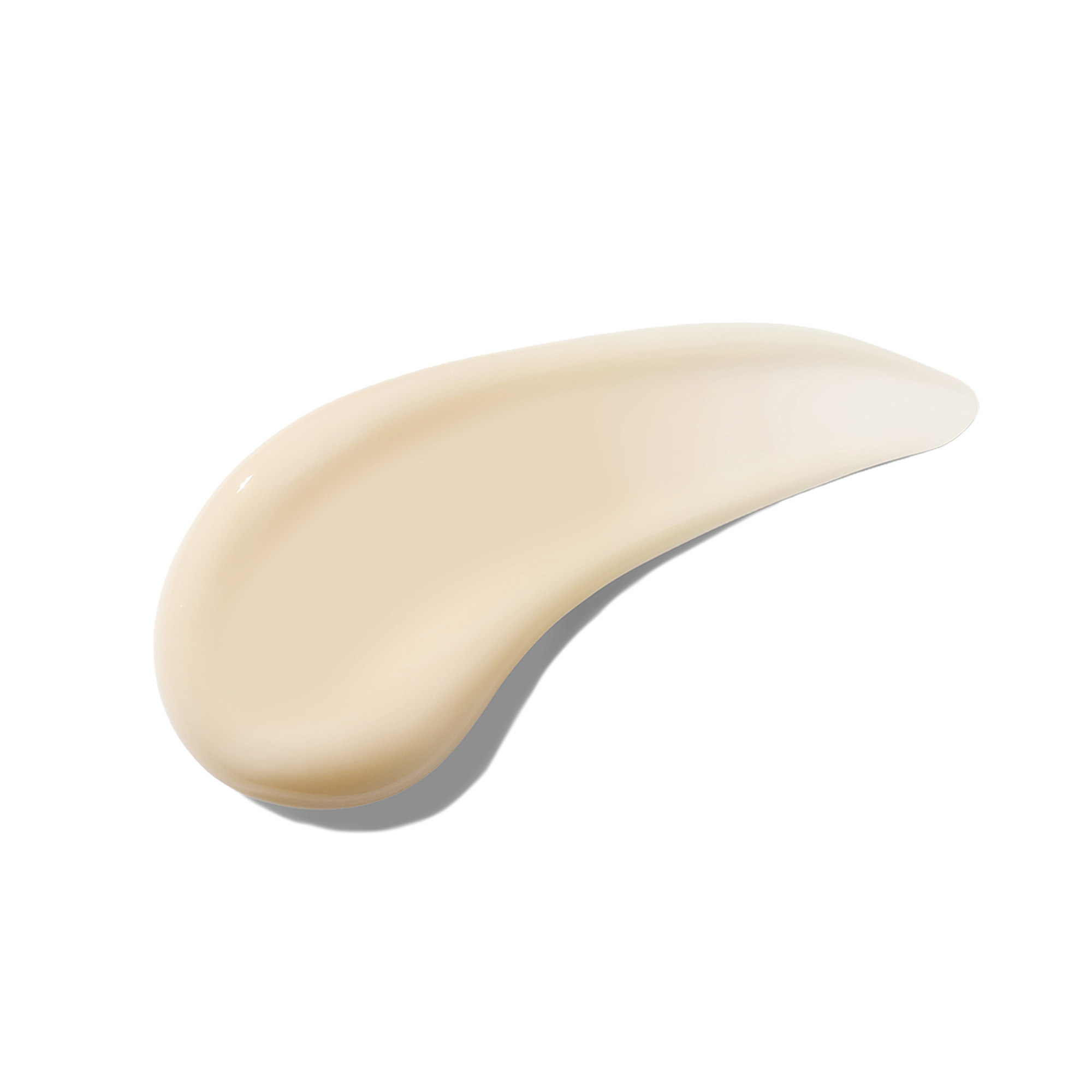 Ursa Major | Sunny Start Eye Serum | Swatch - cream-colored serum texture swatch on a white background