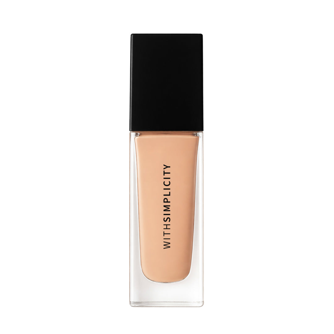 withSimplicity | Liquid Concealers | Aspen Shade Product Image - glass bottle with a black cap shown on a white background