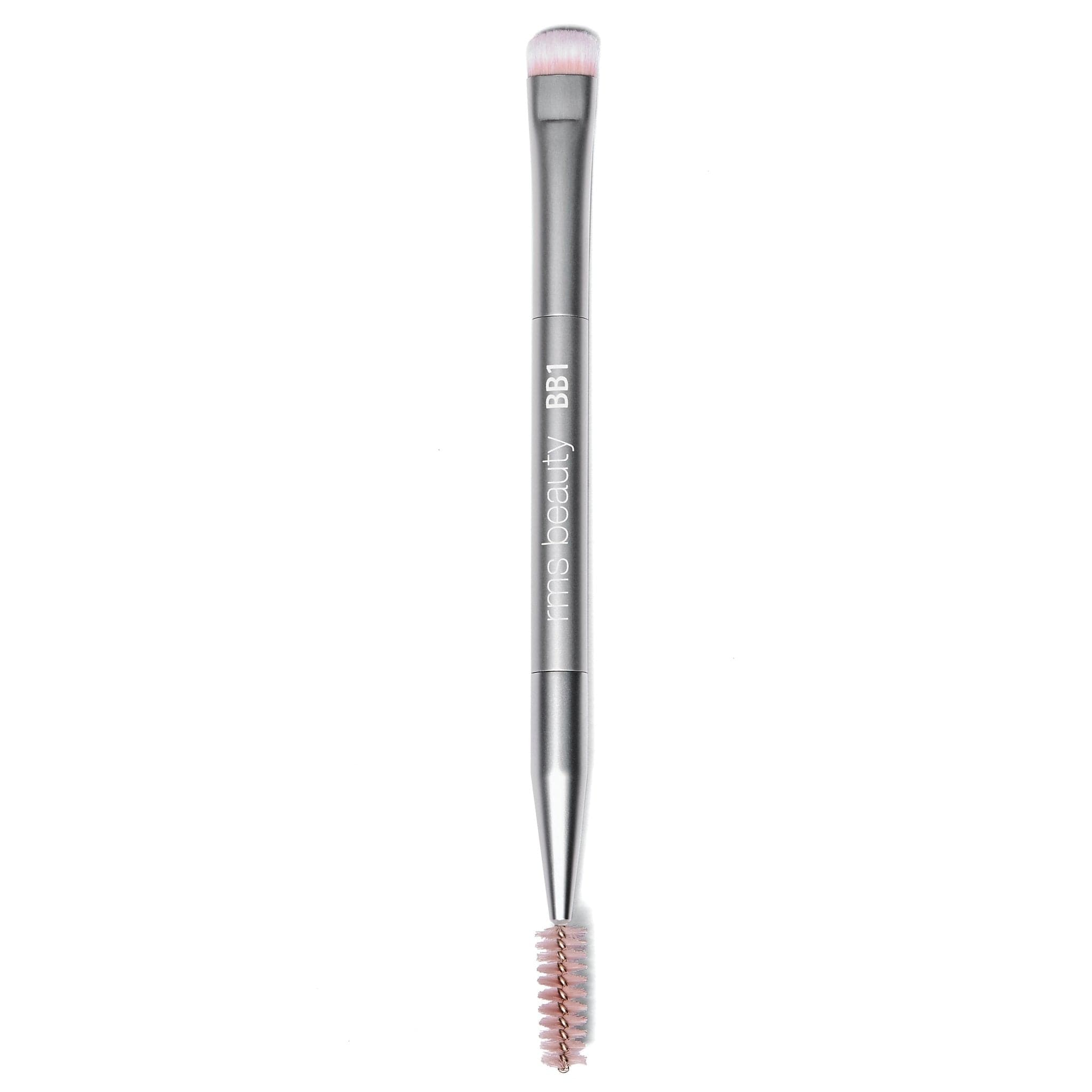 RMS Beauty | Back2Brow Brush | Product Image - angled brush and spoolie on a white background