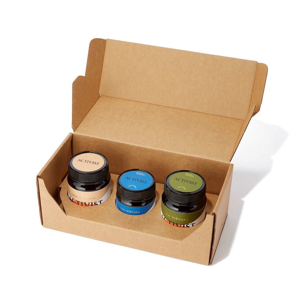 Activist Survival Kit Raw Mānuka Honey Box Set Trio - Beauty Heroes®