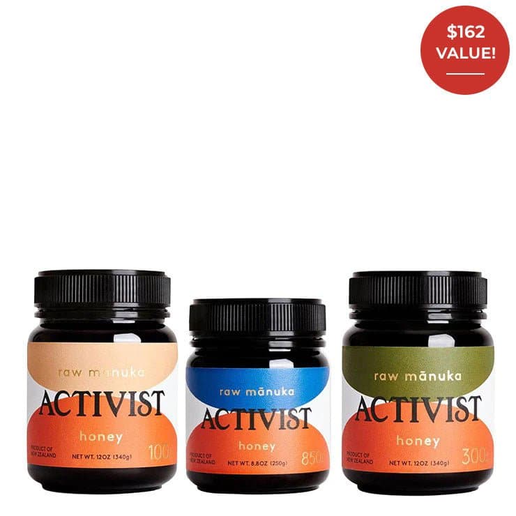 Activist Survival Kit Raw Mānuka Honey Box Set Trio - Beauty Heroes®