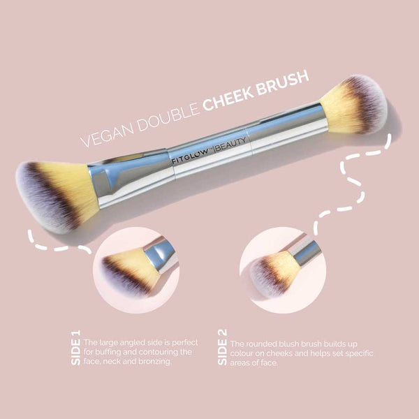 Teddy Double Cheek Brush - Beauty Heroes®