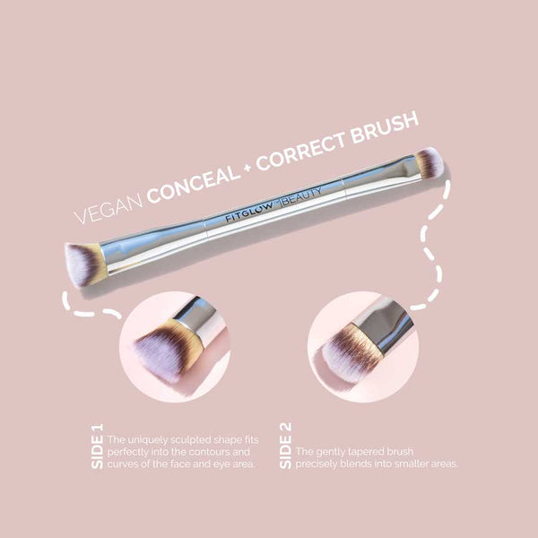 Teddy Double Conceal + Correct Brush - Beauty Heroes®